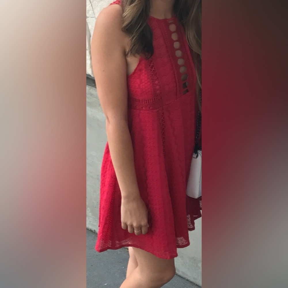 Free People dress with cutout details. Size 6.